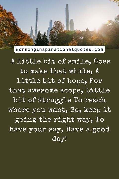 Good Day Poems