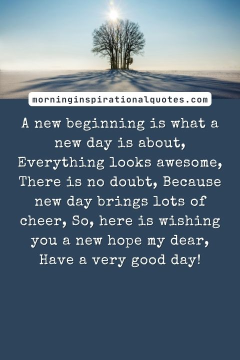 Inspirational Good Day Messages