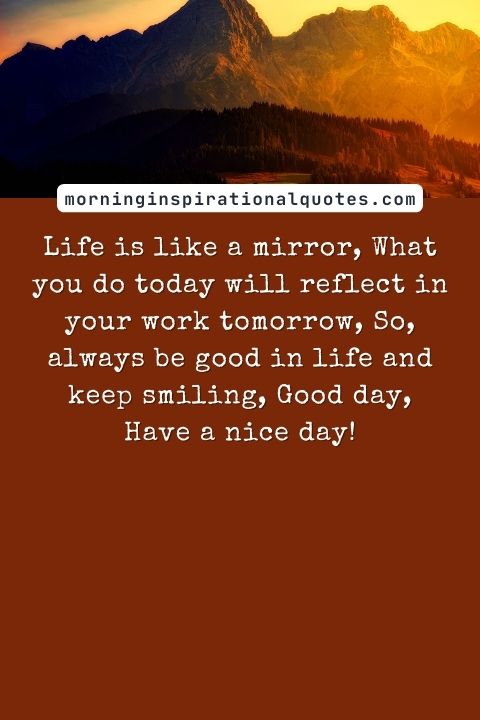 Inspirational Good Day Messages