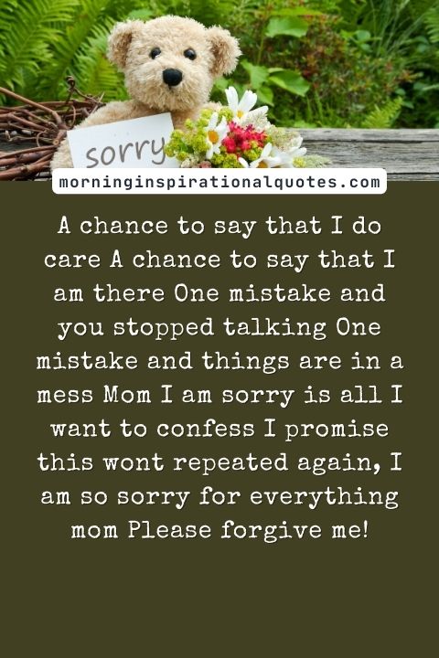Sorry Messages For Mom