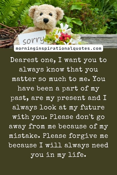Sorry Messages