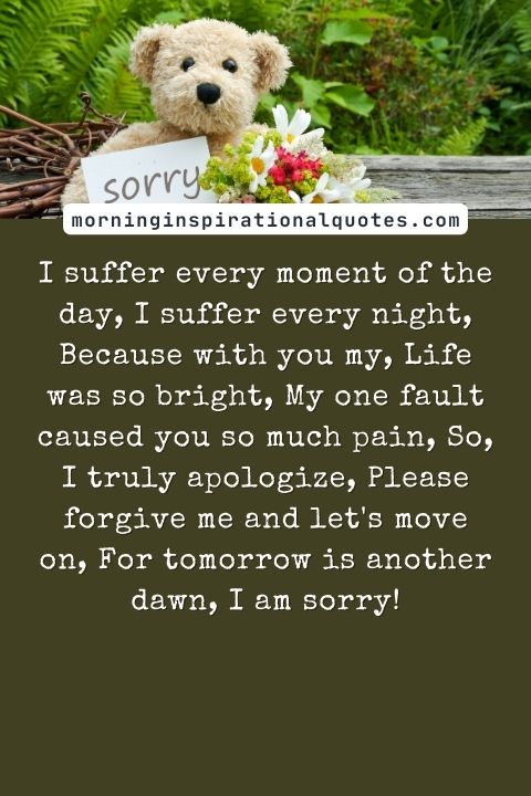 Sorry Poems For Him