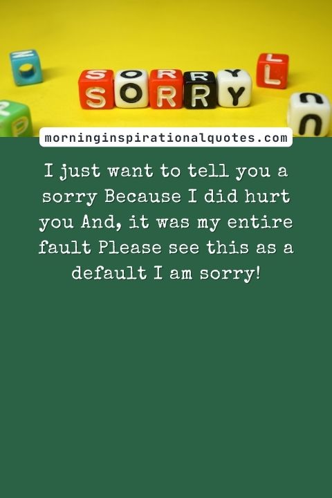 I Am Sorry Messages For Wife