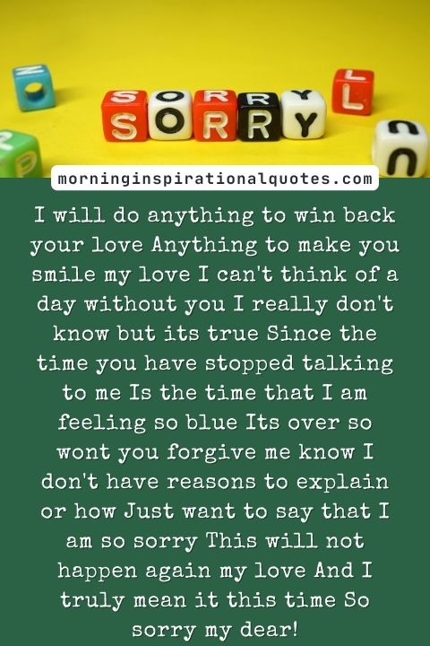 Sorry Poems For Him