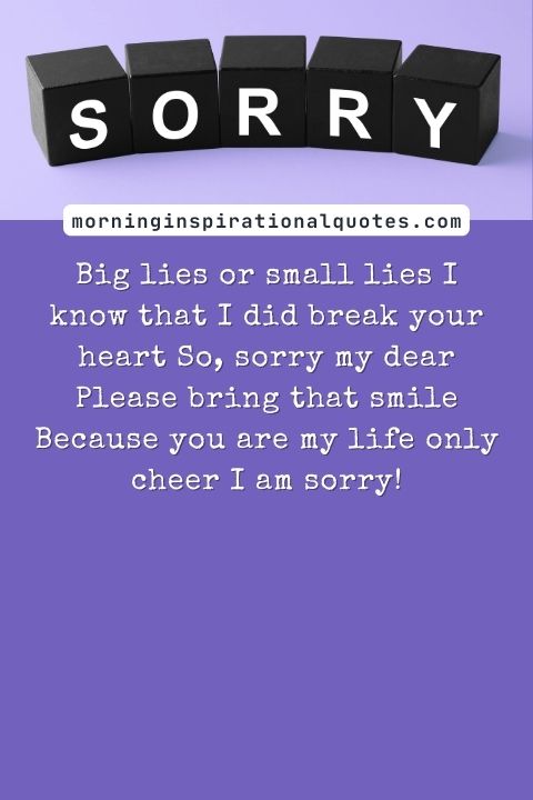 I Am Sorry Messages For Wife