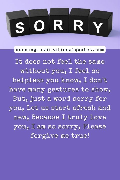 Sorry Poems For Him