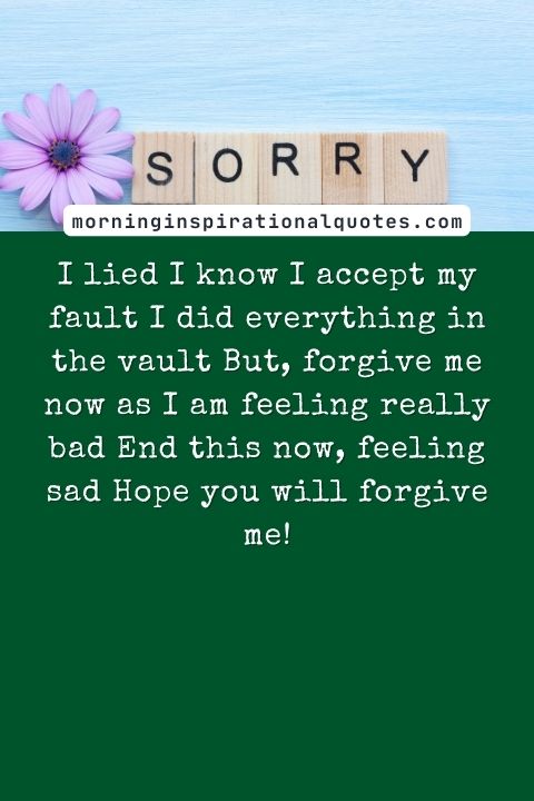 I Am Sorry messages