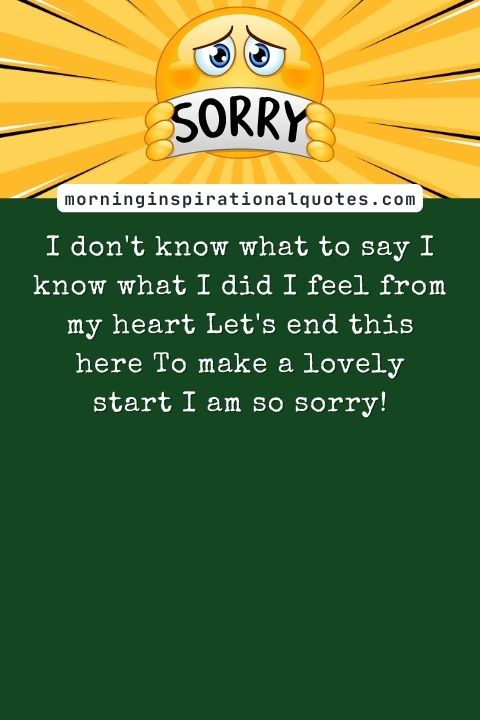 I Am Sorry messages