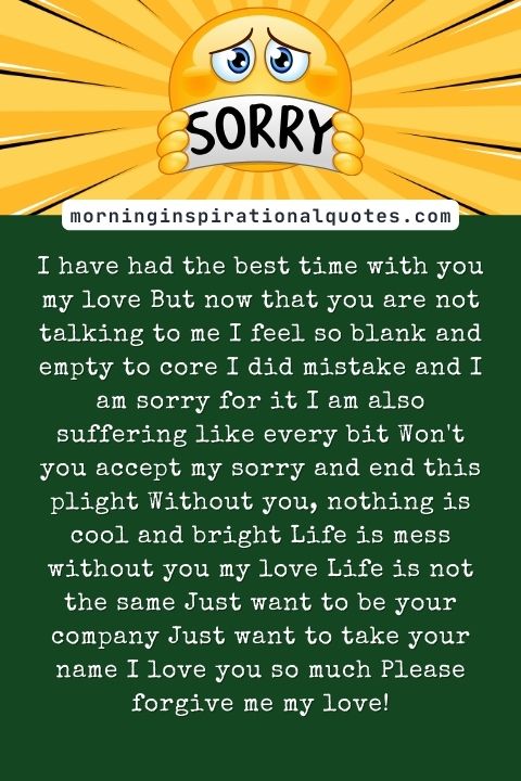 Sorry Poems For Him