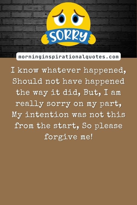Sorry Messages