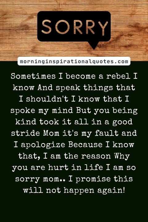 I Am Sorry Messages For Mom