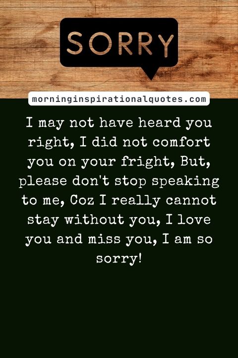 Sorry Messages