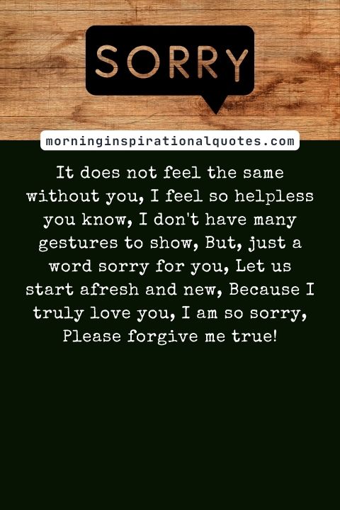 Sorry Poems For Him