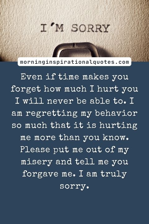 Sorry Messages