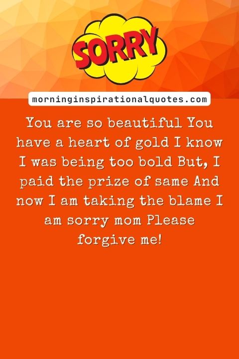 I Am Sorry Messages For Mom