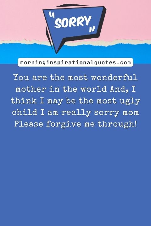 I Am Sorry Messages For Mom