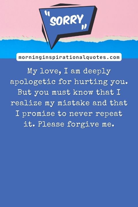 I Am Sorry Messages For Wife