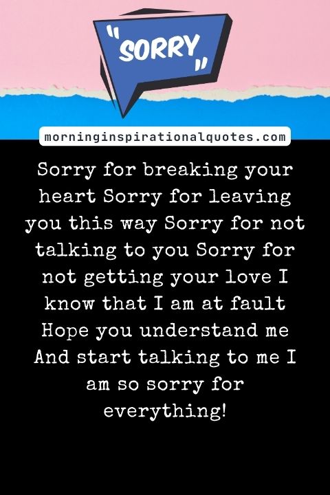 I Am Sorry messages