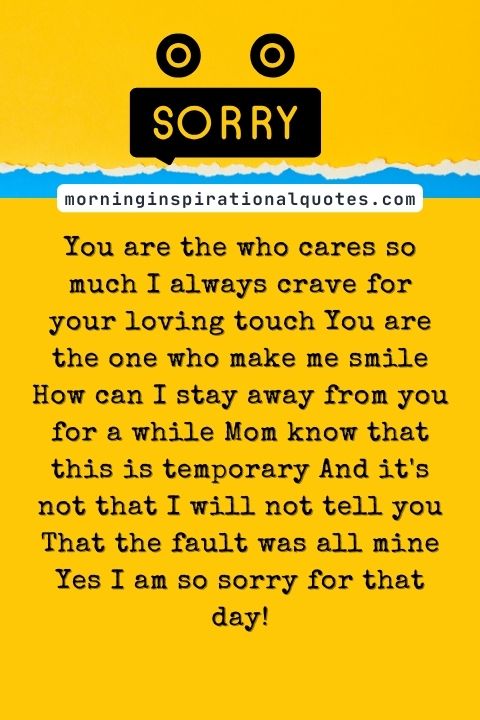 I Am Sorry Messages For Mom