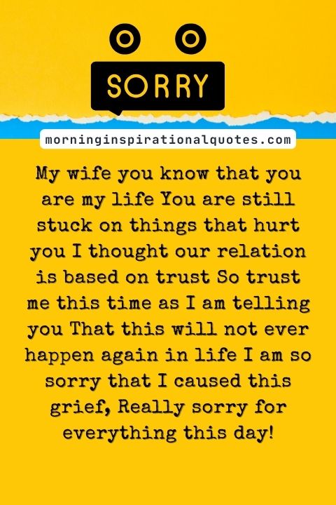 I Am Sorry Messages For Wife