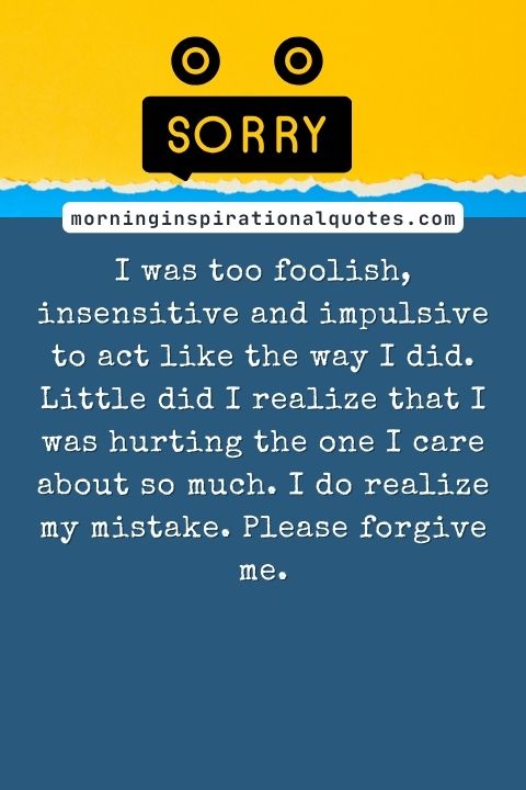 Sorry Messages