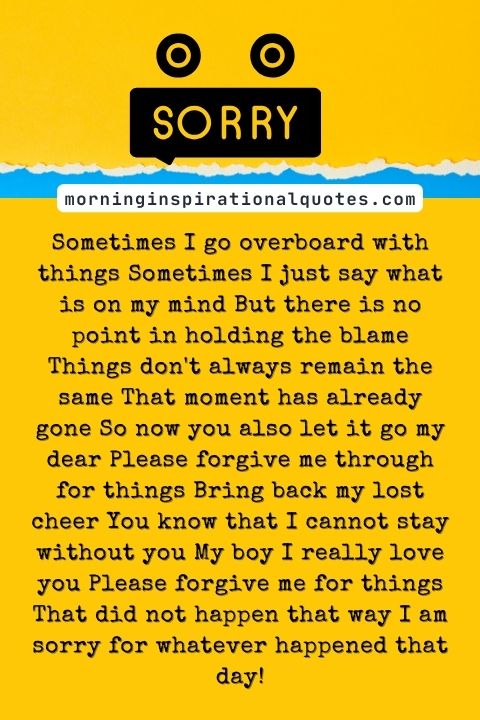 Sorry Poems For Him