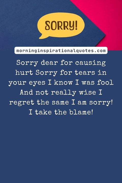 I Am Sorry Messages For Wife