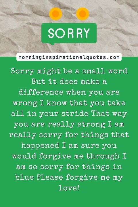 I Am Sorry Messages For Wife