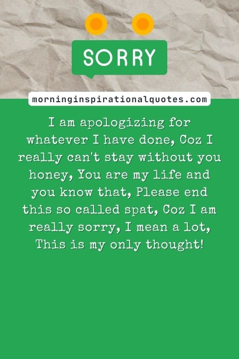 Sorry Poems For Him