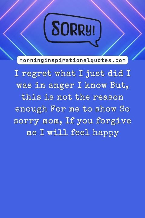 I Am Sorry Messages For Mom