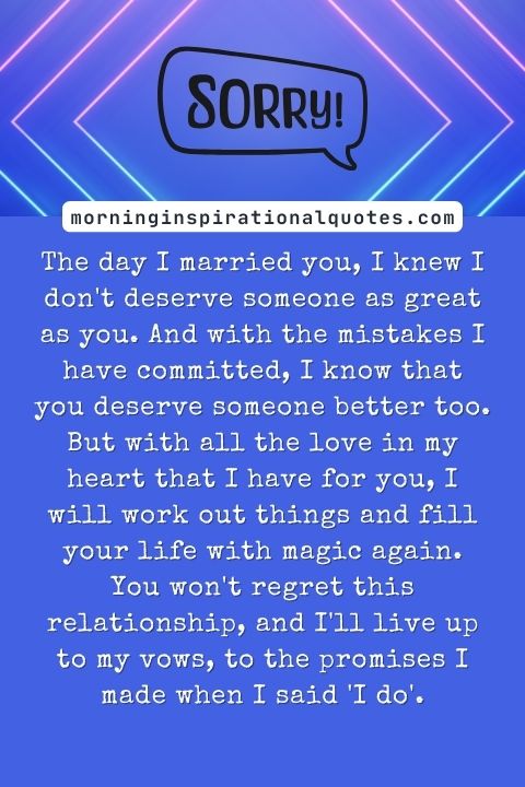 I Am Sorry Messages For Wife
