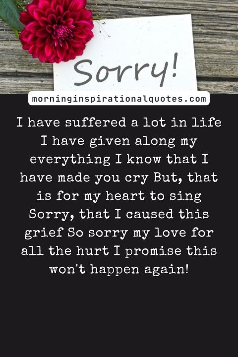 I Am Sorry Messages For Wife