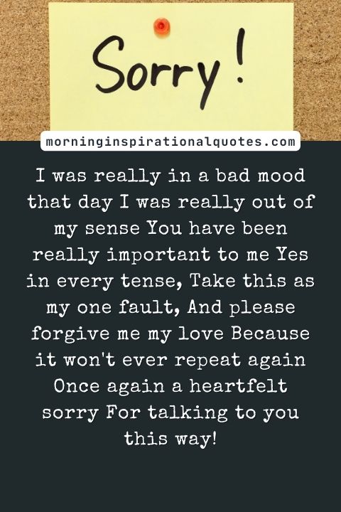 I Am Sorry Messages For Wife