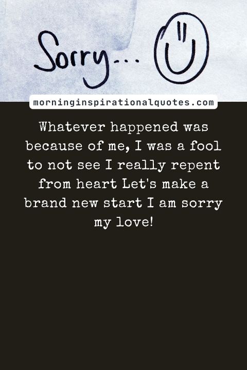I Am Sorry Messages For Wife