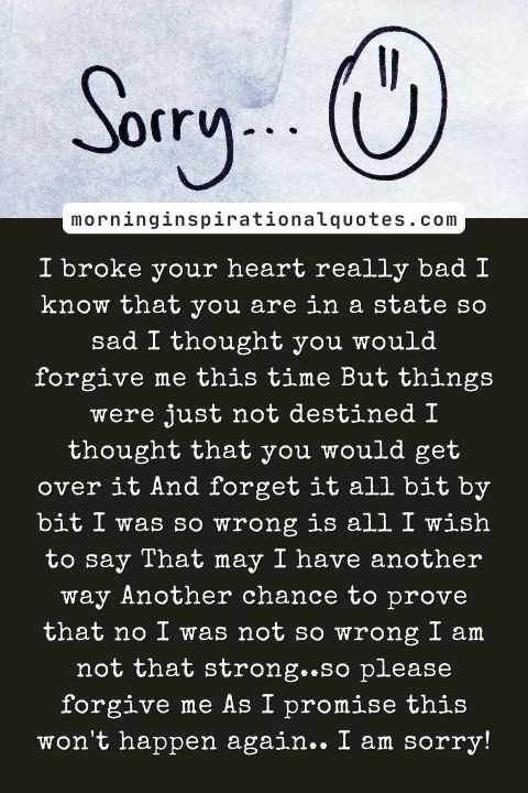 Sorry Poems For Him