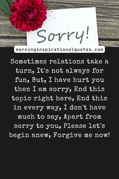 Sorry Poems For Her